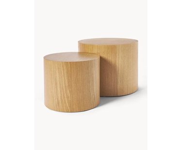 Salontafels Dan van hout, 2-delig