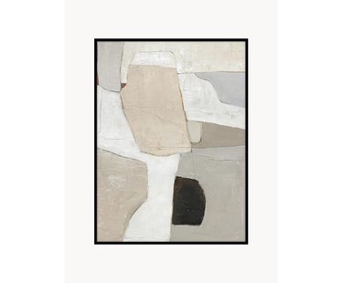 Handbeschilderde canvasdoek Accurate met houten frame