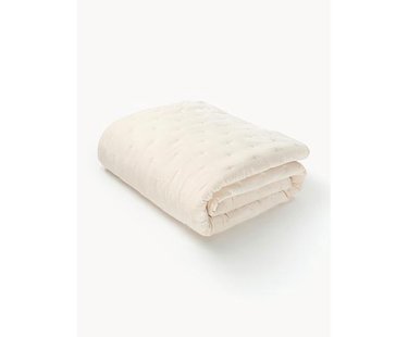 Fluwelen gewatteerde bedsprei Cheryl