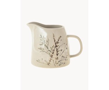 Handgemaakte melkkan Bea met grasmotief