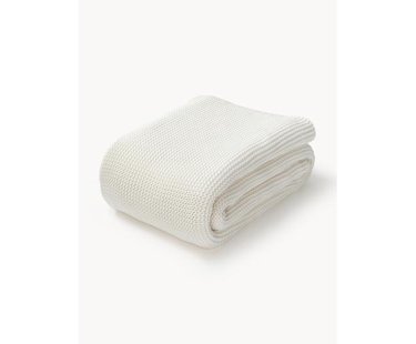 Gebreide plaid Adalyn van biokatoen