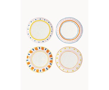 Ontbijtborden Boavista van porselein, set van 4