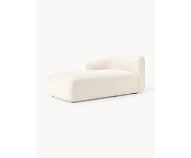 Chaise longue hoekmodule Sofia uit boucl&eacute;