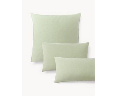 Gewassen linnen kussenhoes Airy