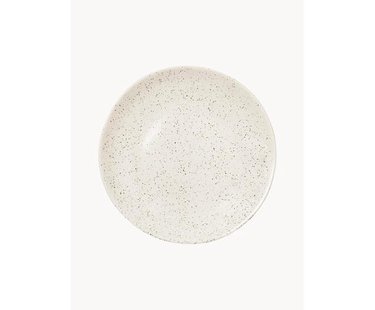 Handgemaakt ontbijtbord Nordic Vanilla, 4 stuks