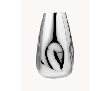 Grote mondgeblazen glazen vaas Mirror, H 35 cm