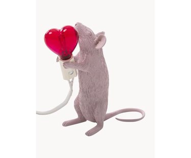 Kleine LED tafellamp Mouse met USB-aansluiting