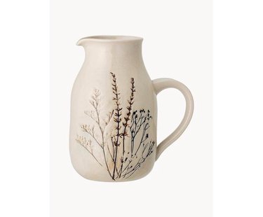 Handgemaakte karaf Bea met grasmotief 1,5 L