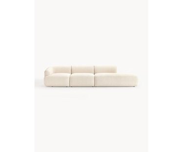 Modulaire XL chaise longue Sofia van bouclé stof Modulaire XL chaise longue Sofia van bouclé stof