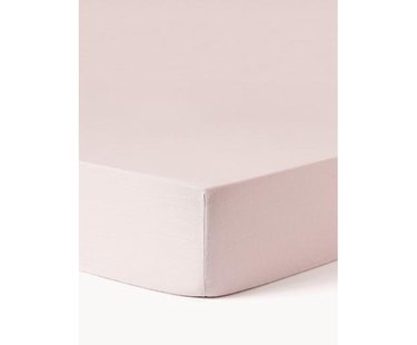 Topper hoeslaken Airy, gewassen linnen