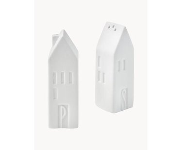 Zout- en peperstrooier Home van porselein, set van 2