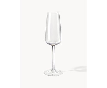 Mondgeblazen champagneglazen Ellery, 4-delig