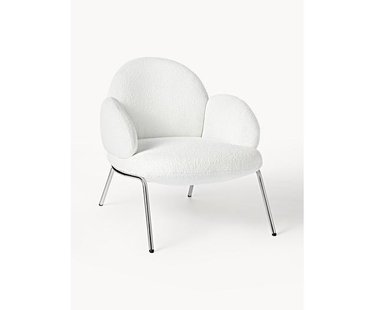 Boucl&eacute; fauteuil Luan met metalen poten