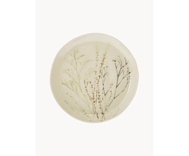 Handgemaakte serveerplateau Bea met grasmotief
