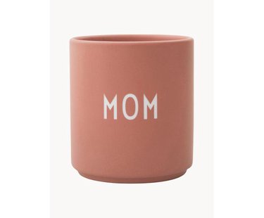 Design beker favorite MOM/LOVE met tekst op de voor- en achterkant