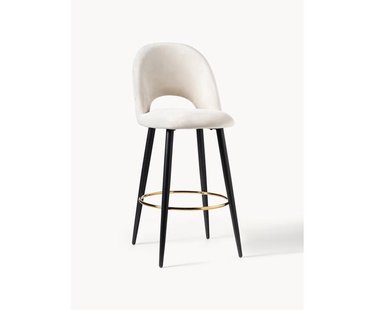 Fluwelen barstoel Rachel