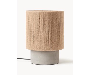 Kleine tafellamp Galea van jute