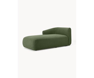 Chaise longue hoekmodule Sofia uit boucl&eacute;