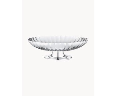 RVS serveerschaal Bernadotte met groefstructuur