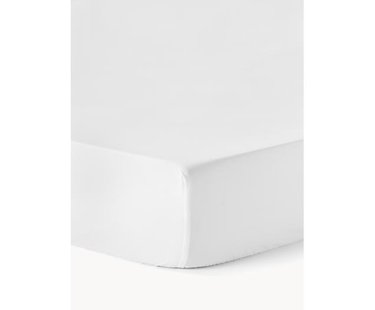 Topper hoeslaken Elsie, katoen perkal