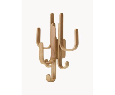 Wandkapstok Woody van eikenhout