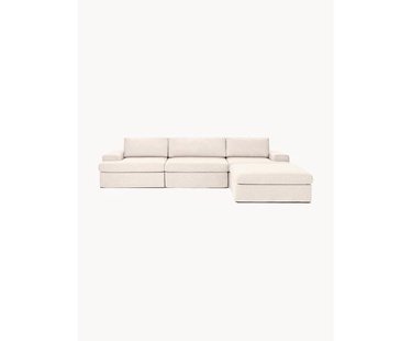 Modulaire bank Russell (4-zits) met poef (links/rechts)