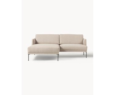 Kleine beige hoekbank Fluente