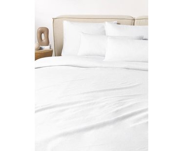 Gewassen linnen dekbedovertrek Airy