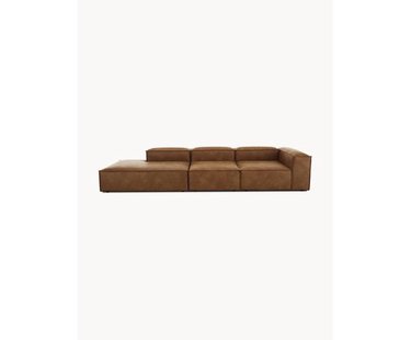 Modulaire XL chaise longue Lennon van gerecycled leer