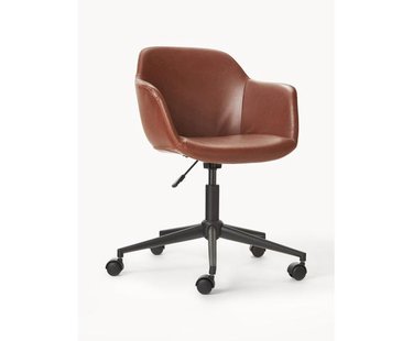 Kunstleren bureaustoel Fiji met smalle zitvlak