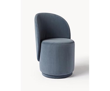 Fluwelen gestoffeerde stoel Zeyno