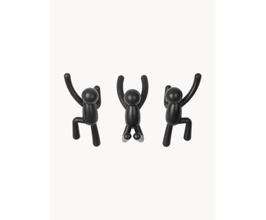 Design wandhakenset Buddy, set van 3