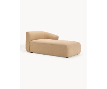 Chaise longue hoekmodule Sofia uit boucl&eacute;