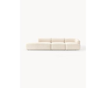 Modulaire XL chaise longue Sofia van boucl&eacute; stof