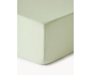 Boxspring hoeslaken Airy, gewassen linnen