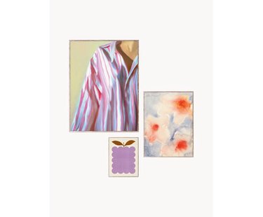 Poster Artwall no. 03 met lijst, set van 3