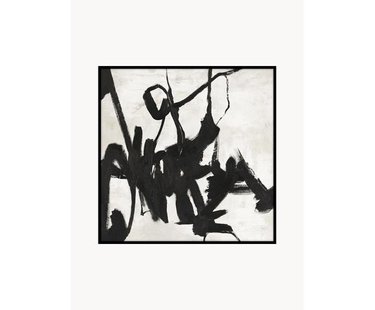 Handbeschilderde canvasdoek Playblack met houten frame