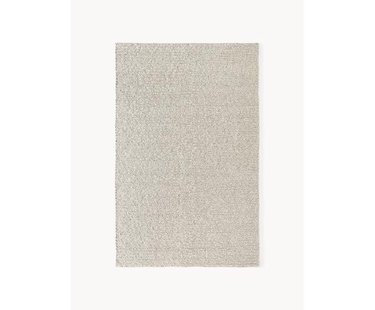 Dik gevlochten wollen vloerkleed Bruna