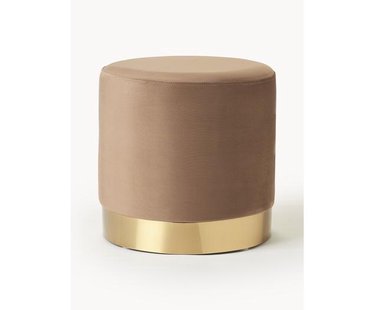 Fluwelen poef Orchid