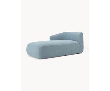 Chaise longue hoekmodule Sofia uit boucl&eacute;