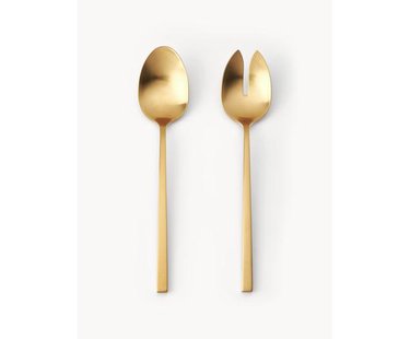 Saladebestekken Shine mat geborsteld