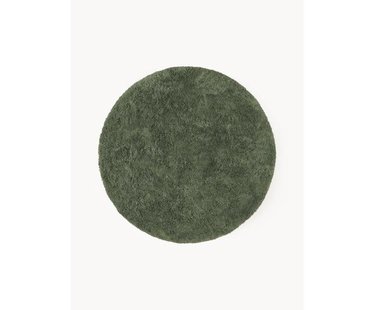 Pluizig rond hoogpolig vloerkleed Leighton