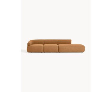 Modulaire XL chaise longue Sofia van bouclé stof Modulaire XL chaise longue Sofia van bouclé stof