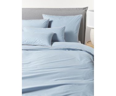 Perkal katoenen dekbedovertrek Daria met bies