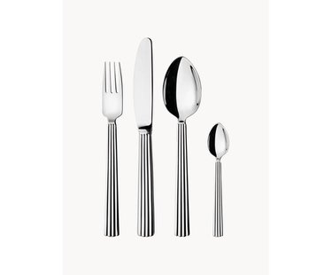 Hoogglans gepolijste bestekset Bernadotte, in verschillende setgroottes