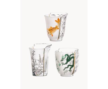 Handgemaakte glazen Hybrid, 3-delig