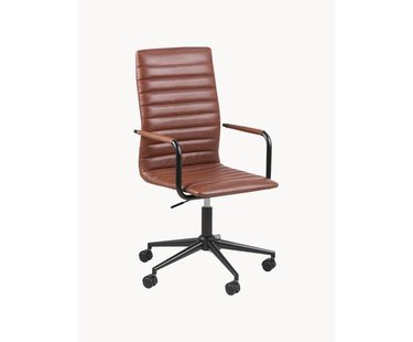 Kunstleren bureaustoel Winslow, in hoogte verstelbaar