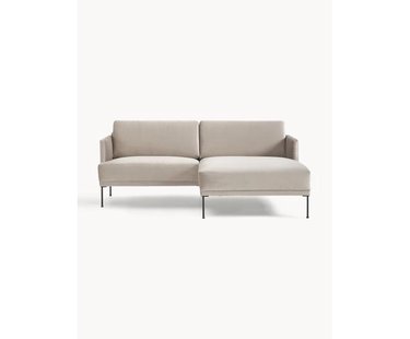 Kleine fluwelen hoekbank Fluente