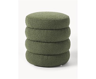 Boucl&eacute; beklede poef Alto