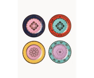 Ontbijtborden Grandpa, 4-delig